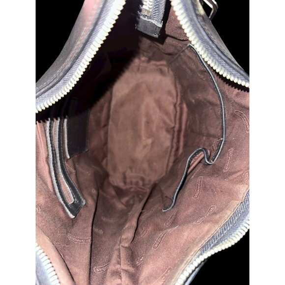 VTG Coach Legacy West Hobo 9823 Black Leather Nickel Shoulder Bucket Bag Y2K USA - Picture 8 of 10